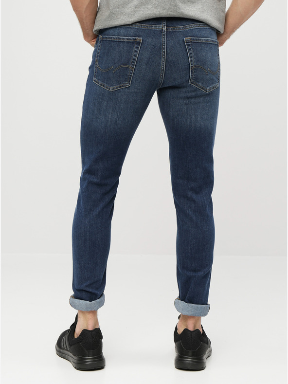 Jack & Jones Modré slim fit džínsy Jack & Jones Glenn