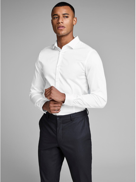 Jack & Jones Biela slim fit košeľa Jack & Jones Parma