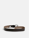 Jack & Jones Tmavohnedý kožený opasok Jack & Jones Paul