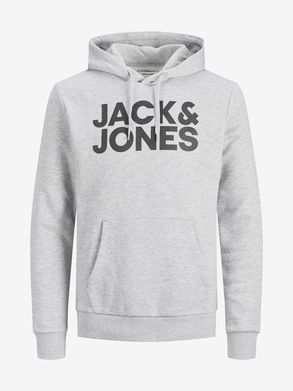 Jack & Jones Svetlosivá vzorovaná mikina Jack & Jones Corp