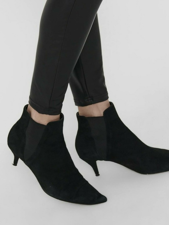 ONLY Čierne koženkové legíny ONLY Cool