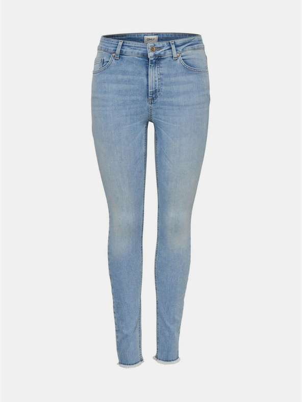 ONLY Modré skinny fit skrátené džínsy ONLY Blush