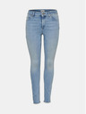 ONLY Modré skinny fit skrátené džínsy ONLY Blush