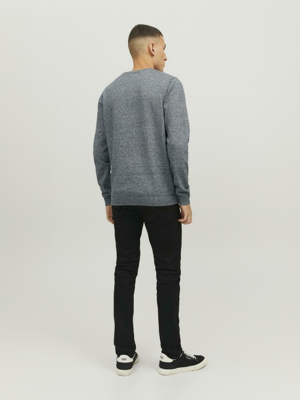 Jack & Jones Jack & Jones Basic Tmavomodrý pruhovaný sveter