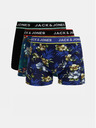 Jack & Jones Sada troch boxeriek Jack & Jones Flower v modrej a čiernej farbe