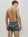 Jack & Jones Sada troch boxeriek Jack & Jones Flower v modrej a čiernej farbe