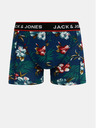 Jack & Jones Sada troch boxeriek Jack & Jones Flower v modrej a čiernej farbe