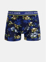 Jack & Jones Sada troch boxeriek Jack & Jones Flower v modrej a čiernej farbe