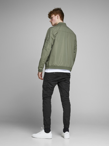Jack & Jones Čierne zúžené nohavice Jack & Jones Paul