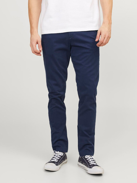 Jack & Jones Tmavomodré chino nohavice Jack & Jones Marco
