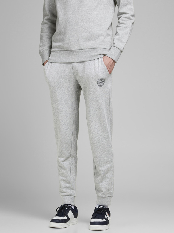 Jack & Jones Svetlosivé tepláky Jack & Jones Gordon