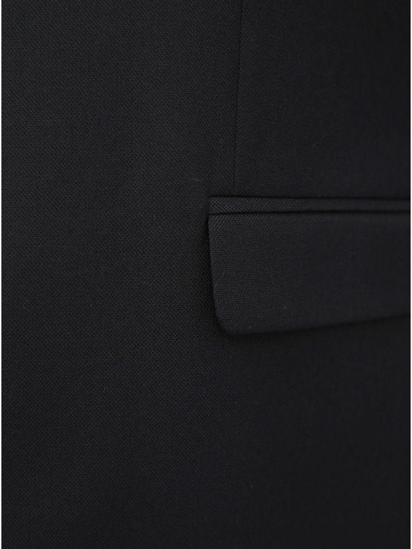 Jack & Jones Čierne pánske sako Jack & Jones Solaris z vlnenej zmesi