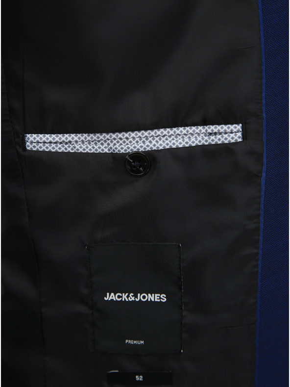 Jack & Jones Modré vlnené sako Jack & Jones Solaris