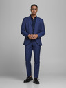 Jack & Jones Modré oblekové nohavice Jack & Jones Solaris zo zmesi vlny slim fit