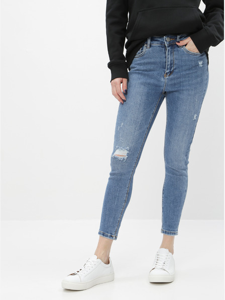 ONLY Modré skinny fit džínsy ONLY Mila