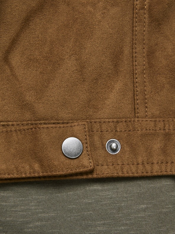 Jack & Jones Hnedá semišová bunda Jack & Jones Rocky