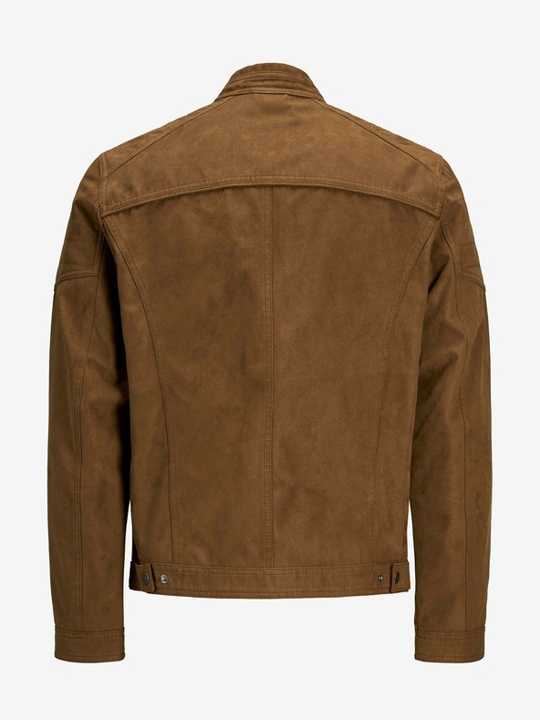 Jack & Jones Hnedá semišová bunda Jack & Jones Rocky