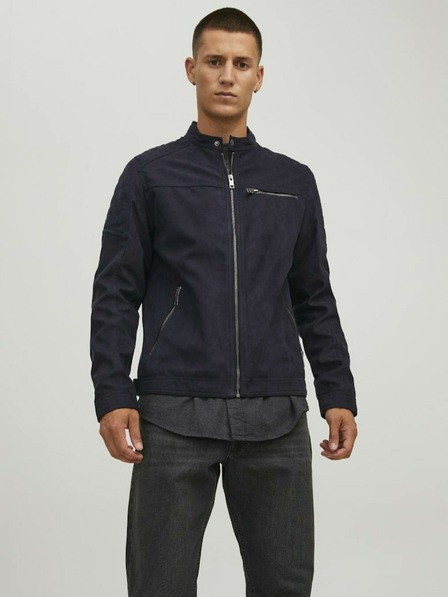 Jack & Jones Čierna semišová bunda Jack & Jones Rocky