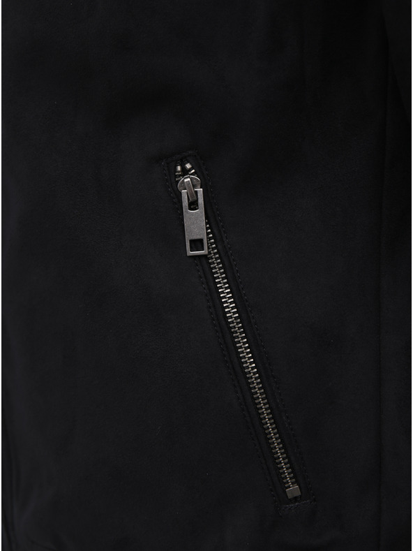 Jack & Jones Čierna semišová bunda Jack & Jones Rocky