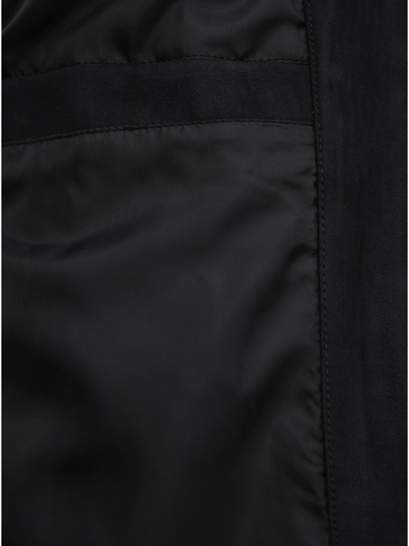 Jack & Jones Čierna semišová bunda Jack & Jones Rocky