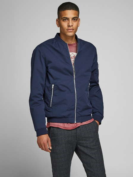 Jack & Jones Tmavomodrá vodoodpudivá bunda Jack & Jones Rush