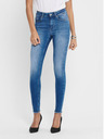 ONLY Modré skrátené skinny fit džínsy ONLY Blush