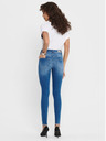ONLY Modré skrátené skinny fit džínsy ONLY Blush
