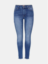 ONLY Modré skrátené skinny fit džínsy ONLY Blush