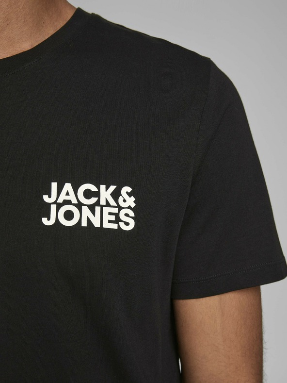 Jack & Jones Čierne tričko Jack & Jones Corp
