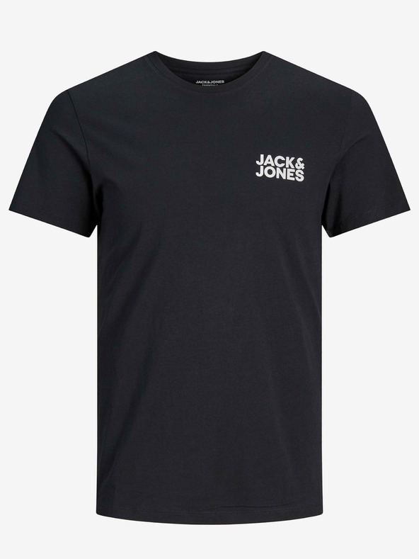 Jack & Jones Čierne tričko Jack & Jones Corp