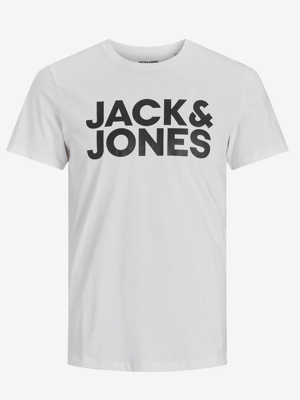 Jack & Jones Biele tričko Jack & Jones Corp