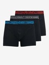 Jack & Jones Sada troch čiernych boxeriek Jack & Jones