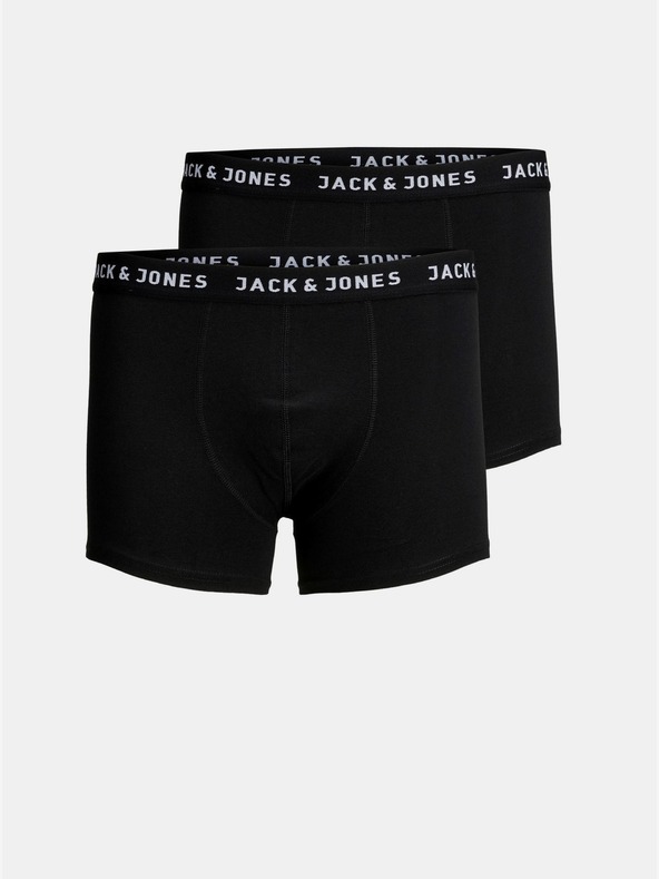 Jack & Jones Súprava dvoch čiernych boxeriek Jack & Jones Jon