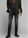 Jack & Jones Čierne slim fit džínsy Jack & Jones Glenn