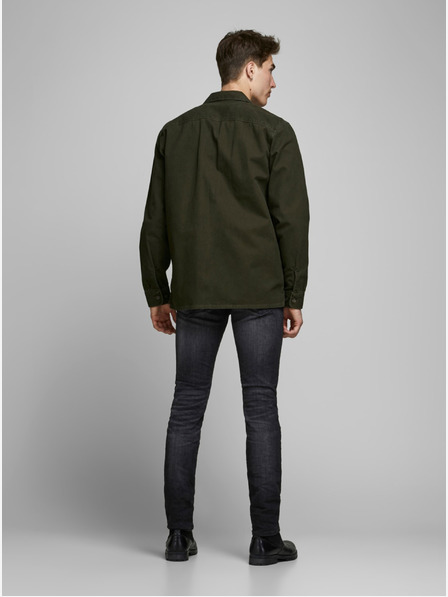 Jack & Jones Čierne slim fit džínsy Jack & Jones Glenn