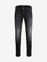 Jack & Jones Čierne slim fit džínsy Jack & Jones Glenn
