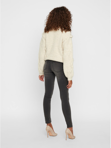 Vero Moda Tmavosivé úzke džínsy VERO MODA Tanya