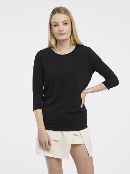 ONLY Čierny svetrový top ONLY Glamour