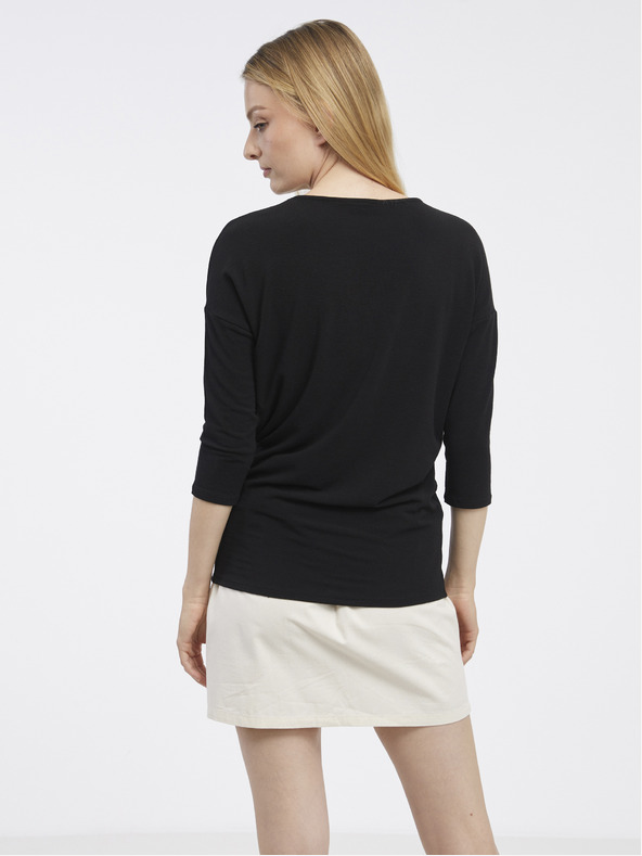 ONLY Čierny svetrový top ONLY Glamour