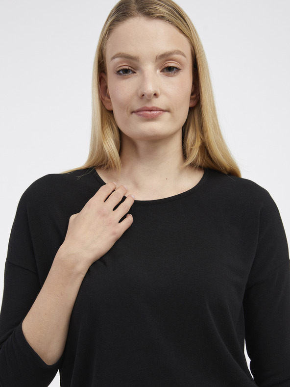 ONLY Čierny svetrový top ONLY Glamour