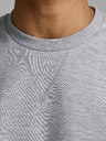 Jack & Jones Svetlošedá pánska základná mikina Jack & Jones