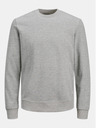 Jack & Jones Svetlošedá pánska základná mikina Jack & Jones