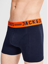 Jack & Jones Sada troch pánskych boxeriek Jack & Jones Lichfield vo vínovej, námorníckej a sivej farbe