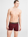 Jack & Jones Sada troch pánskych boxeriek Jack & Jones Lichfield vo vínovej, námorníckej a sivej farbe