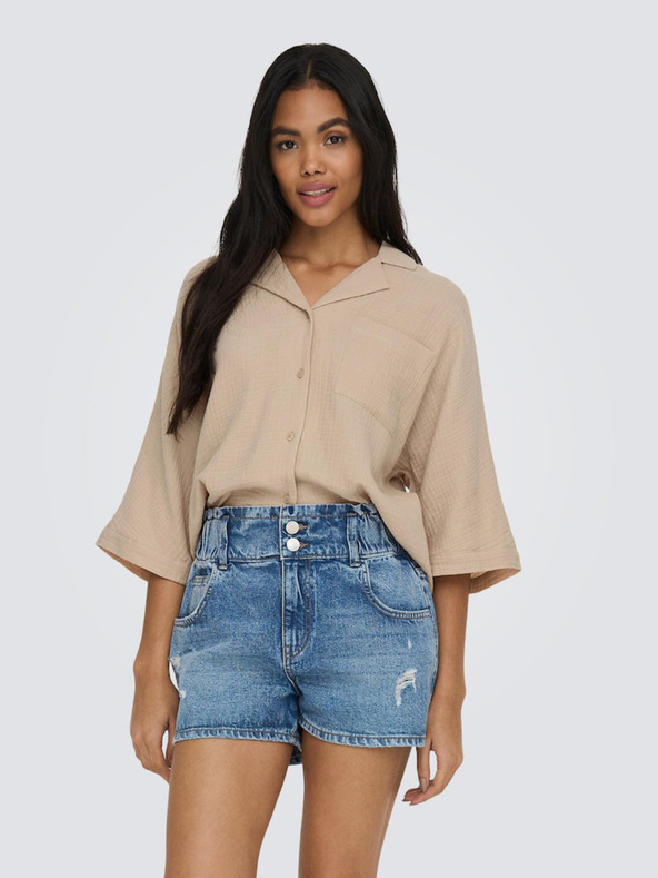 ONLY Béžová dámska blúzka ONLY Thyra