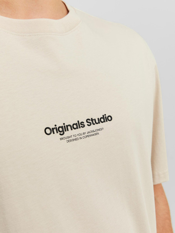 Jack & Jones Jack & Jones Vesterbro béžová pánska košeľa