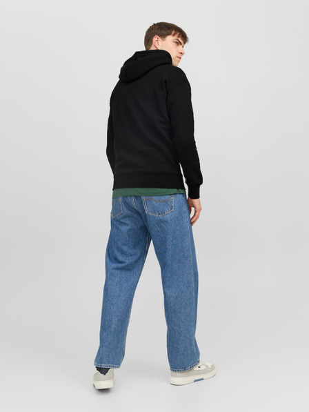 Jack & Jones Čierna pánska mikina s kapucňou Jack & Jones Vesterbro