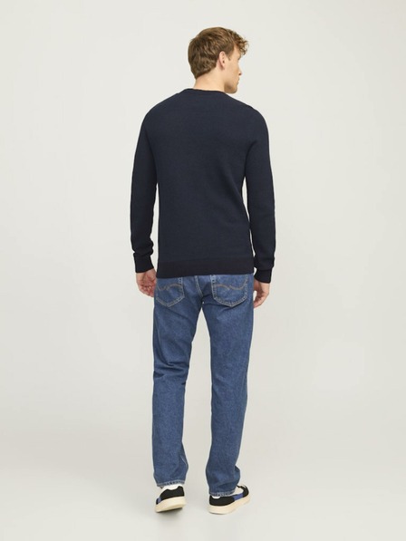 Jack & Jones Tmavomodrý pánsky sveter Jack & Jones Globe