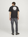 Jack & Jones Šedé pánske džínsy úzkeho strihu Jack & Jones Glenn