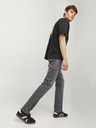 Jack & Jones Šedé pánske džínsy úzkeho strihu Jack & Jones Glenn